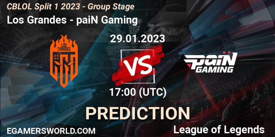 Los Grandes - paiN Gaming: ennuste. 29.01.23, LoL, CBLOL Split 1 2023 - Group Stage
