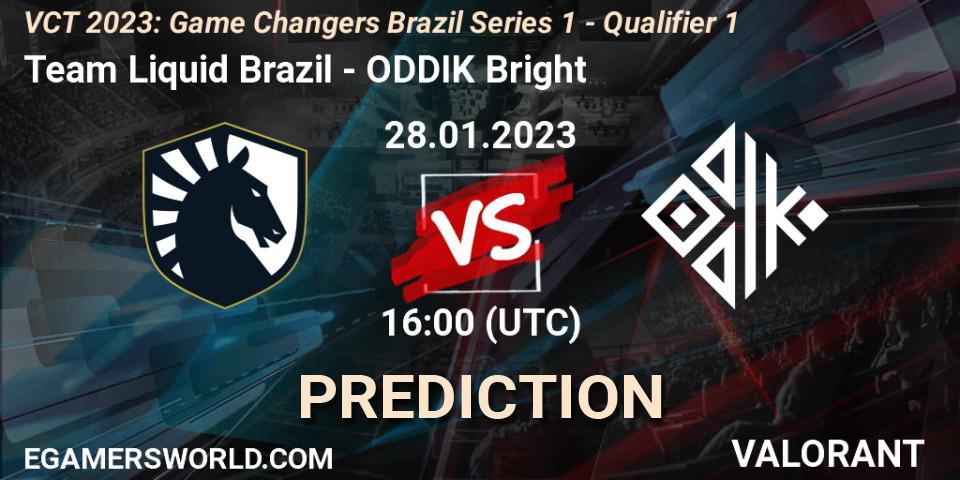 Team Liquid Brazil - ODDIK Bright: ennuste. 28.01.23, VALORANT, VCT 2023: Game Changers Brazil Series 1 - Qualifier 1