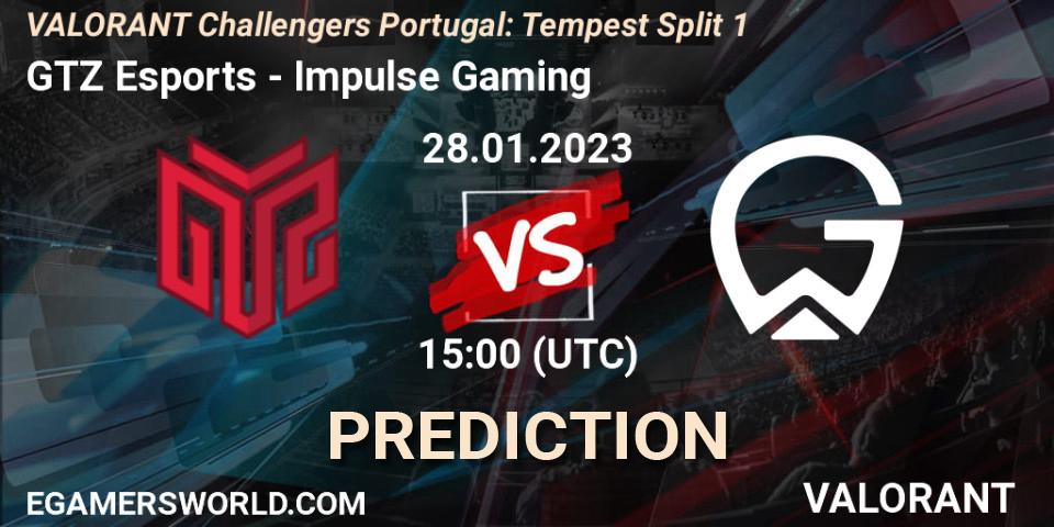 GTZ Esports - Impulse Gaming: ennuste. 28.01.23, VALORANT, VALORANT Challengers 2023 Portugal: Tempest Split 1