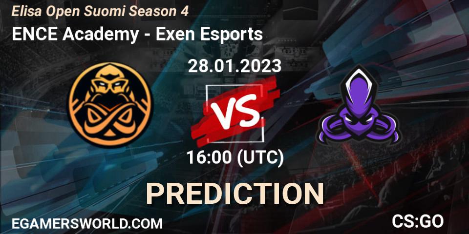 ENCE Academy - Exen Esports: ennuste. 28.01.23, CS2 (CS:GO), Elisa Open Suomi Season 4