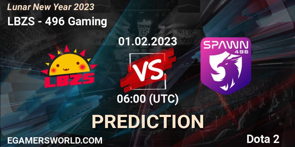 LBZS - 496 Gaming: ennuste. 31.01.23, Dota 2, Lunar New Year 2023