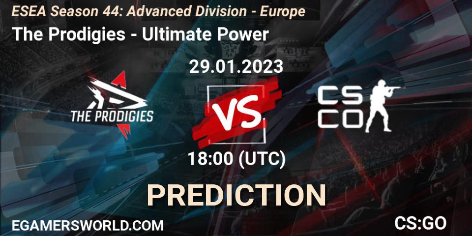 The Prodigies - Ultimate Power: ennuste. 03.02.23, CS2 (CS:GO), ESEA Season 44: Advanced Division - Europe