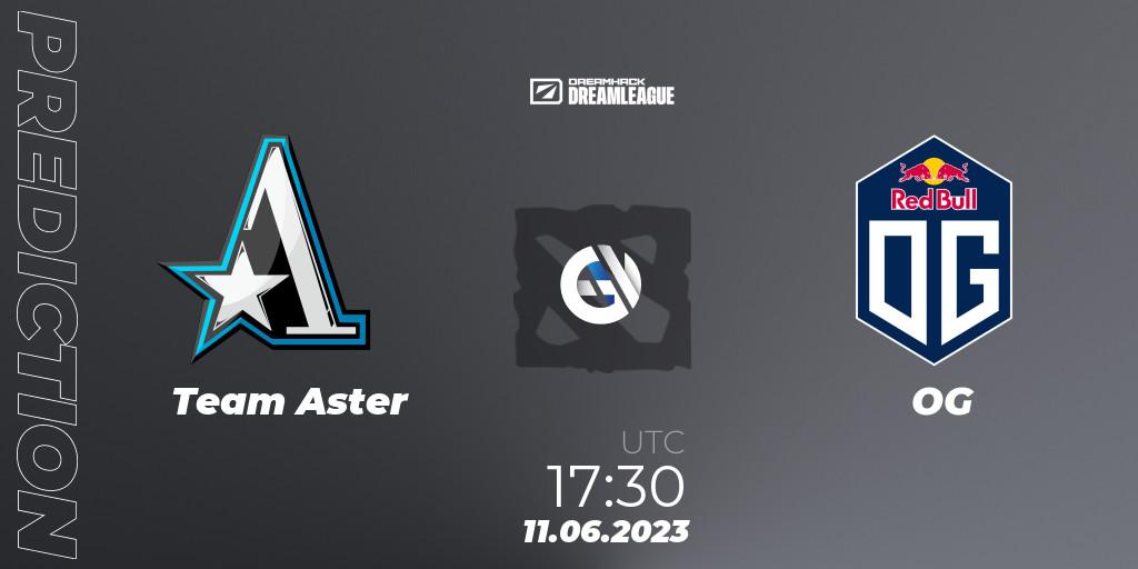 Team Aster - OG: ennuste. 11.06.23, Dota 2, DreamLeague Season 20 - Group Stage 1