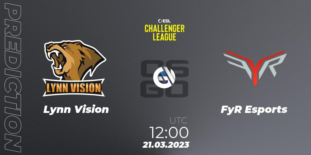 Lynn Vision - FyR Esports: ennuste. 21.03.23, CS2 (CS:GO), ESL Challenger League Season 44: Asia-Pacific
