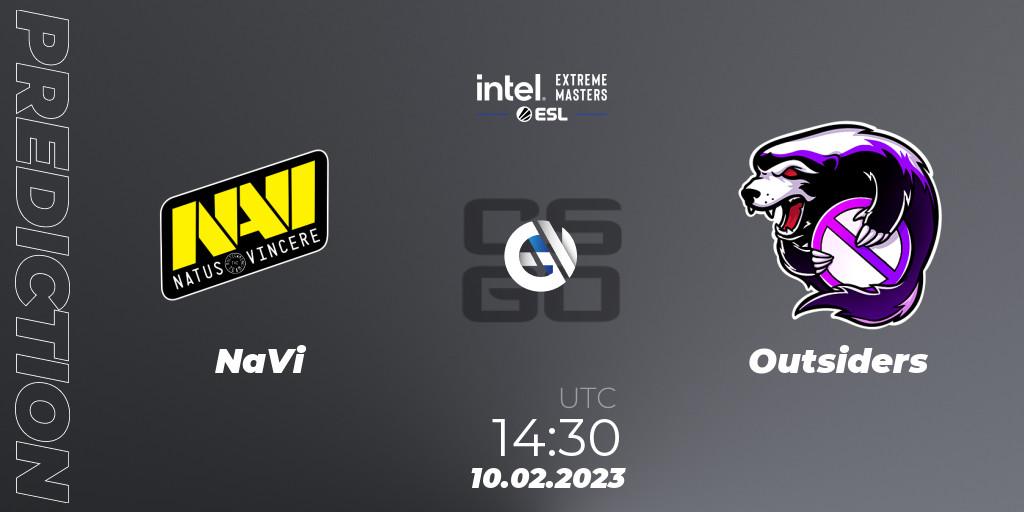 NaVi - Outsiders: ennuste. 10.02.23, CS2 (CS:GO), IEM Katowice 2023