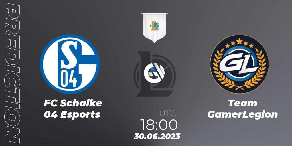 FC Schalke 04 Esports - Team GamerLegion: ennuste. 30.06.23, LoL, Prime League Summer 2023 - Group Stage