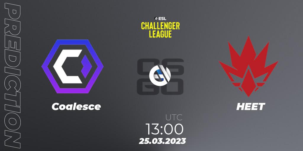 Coalesce - HEET: ennuste. 25.03.23, CS2 (CS:GO), ESL Challenger League Season 44 Relegation: Europe