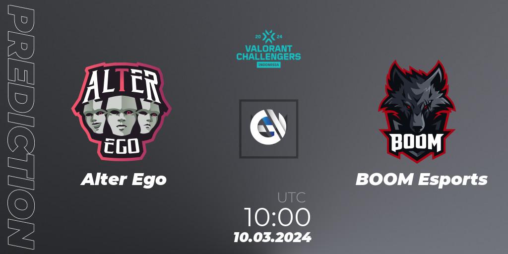 Alter Ego - BOOM Esports: ennuste. 10.03.24, VALORANT, VALORANT Challengers Indonesia 2024: Split 1