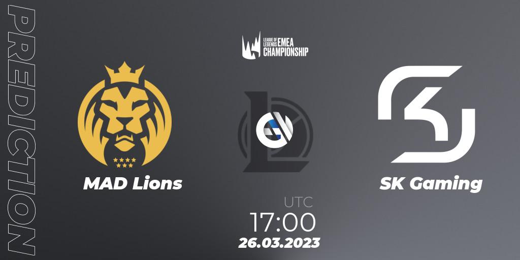 MAD Lions - SK Gaming: ennuste. 26.03.23, LoL, LEC Spring 2023 - Regular Season