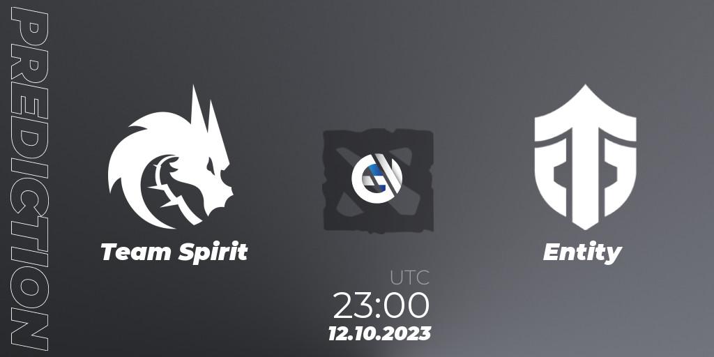 Team Spirit - Entity: ennuste. 12.10.23, Dota 2, The International 2023 - Group Stage
