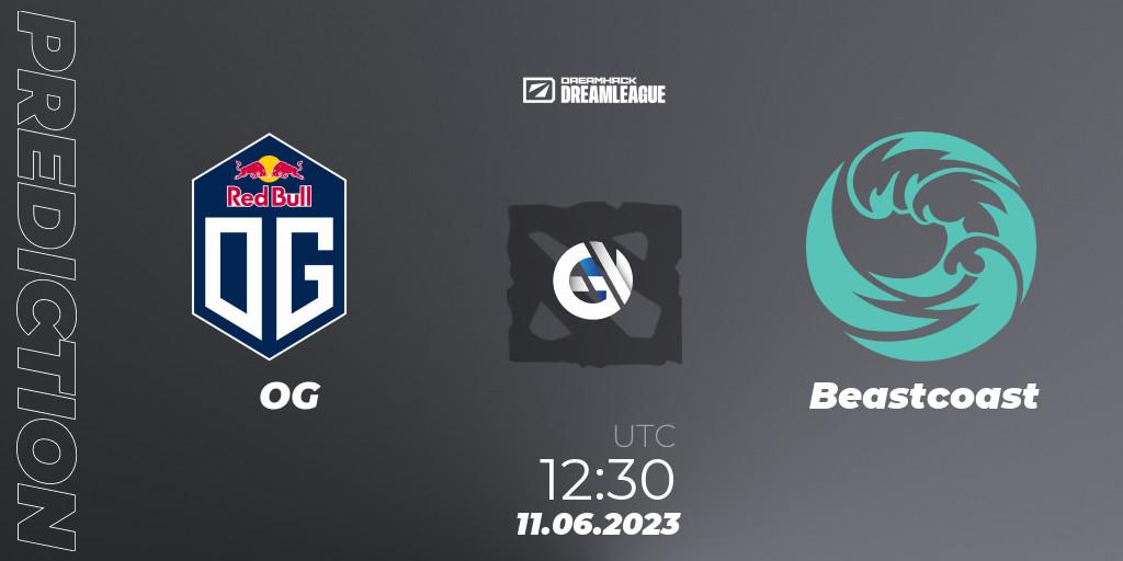 OG - Beastcoast: ennuste. 11.06.23, Dota 2, DreamLeague Season 20 - Group Stage 1