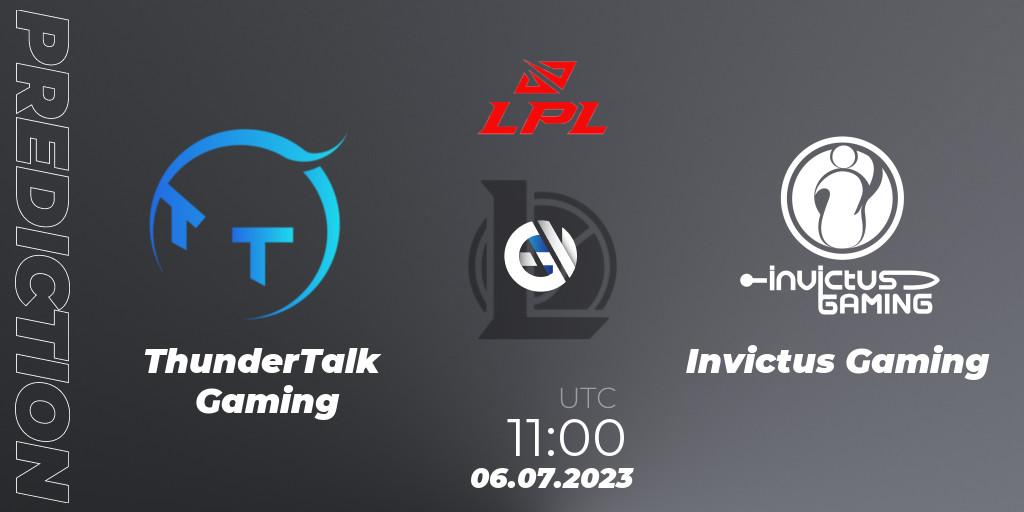 ThunderTalk Gaming - Invictus Gaming: ennuste. 06.07.23, LoL, LPL Summer 2023 Regular Season