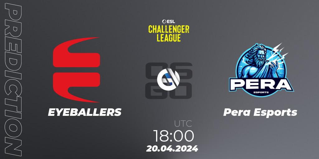 EYEBALLERS - Pera Esports: ennuste. 20.04.24, CS2 (CS:GO), ESL Challenger League Season 47: Europe