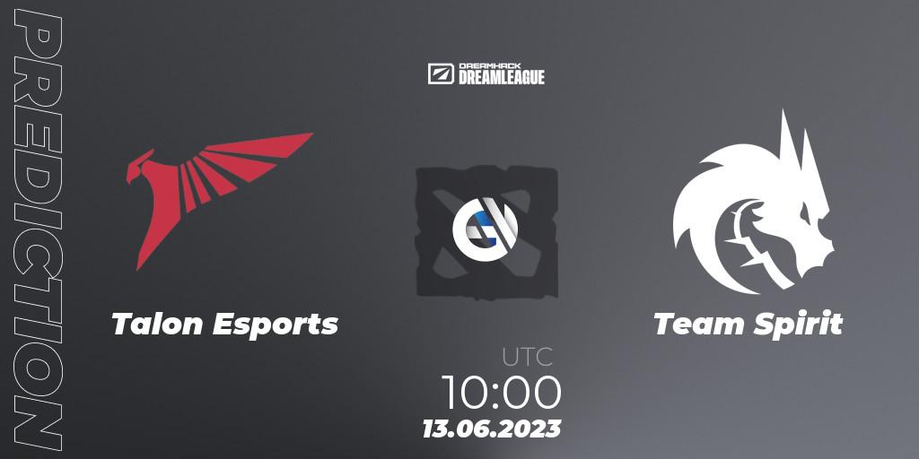 Talon Esports - Team Spirit: ennuste. 13.06.23, Dota 2, DreamLeague Season 20 - Group Stage 1
