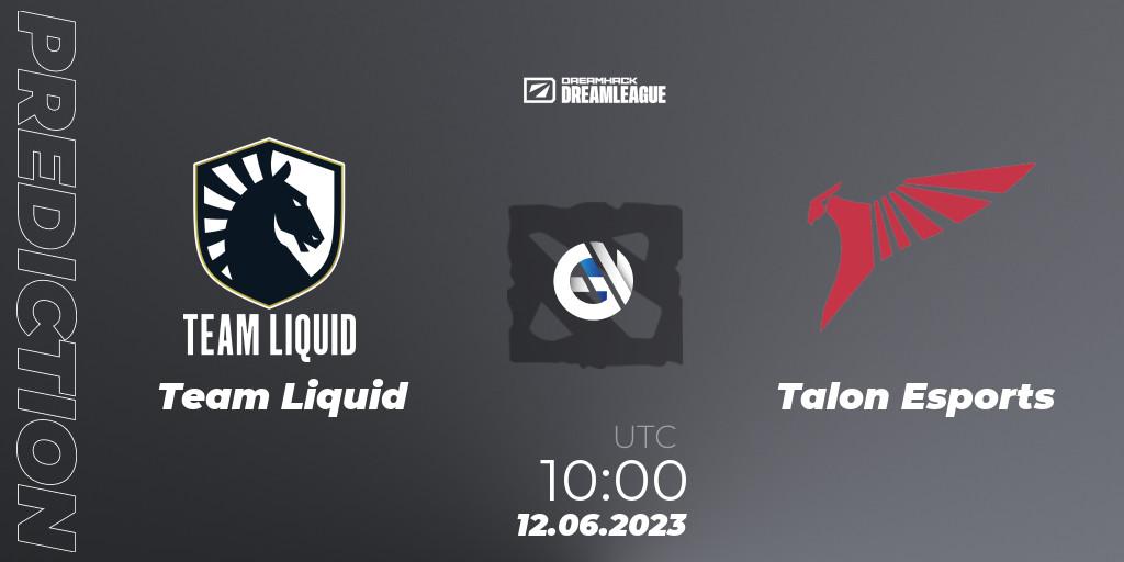 Team Liquid - Talon Esports: ennuste. 12.06.23, Dota 2, DreamLeague Season 20 - Group Stage 1