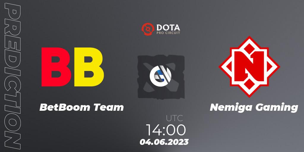 BetBoom Team - Nemiga Gaming: ennuste. 04.06.23, Dota 2, DPC 2023 Tour 3: EEU Division I (Upper)