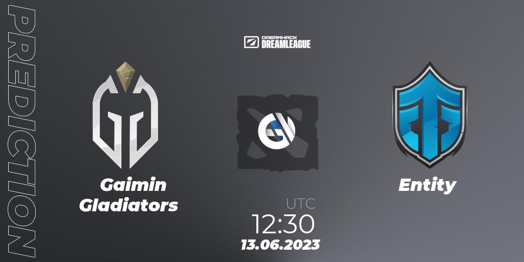 Gaimin Gladiators - Entity: ennuste. 13.06.23, Dota 2, DreamLeague Season 20 - Group Stage 1