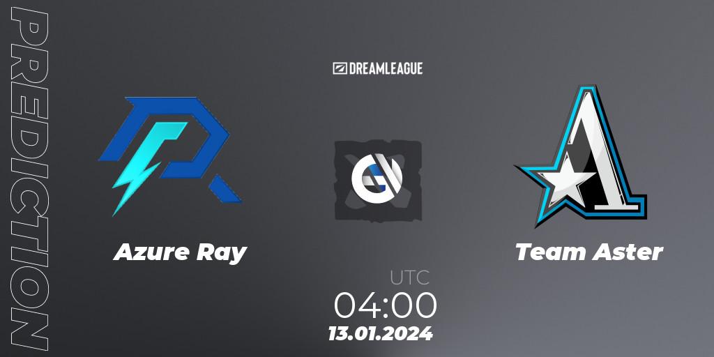 Azure Ray - Team Zero (CN): ennuste. 13.01.24, Dota 2, DreamLeague Season 22: China Closed Qualifier