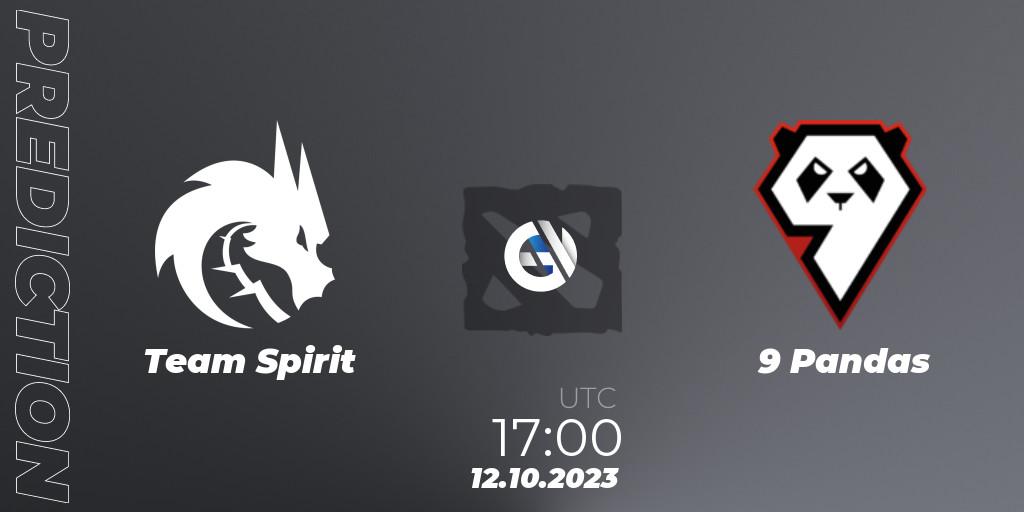 Team Spirit - 9 Pandas: ennuste. 12.10.23, Dota 2, The International 2023 - Group Stage