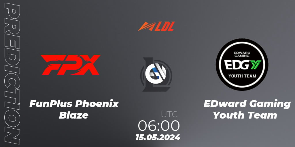 FunPlus Phoenix Blaze EDward Gaming Youth Team ennuste. 15.05.24